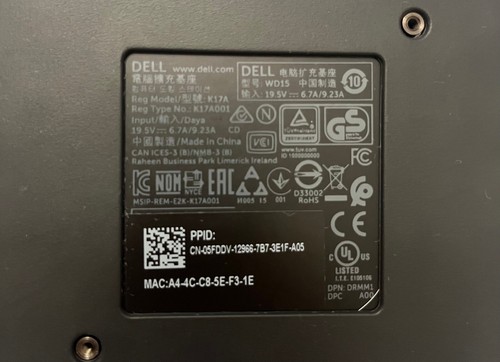Dell WD15 USB-C Monitor Dock - Photo 5/6