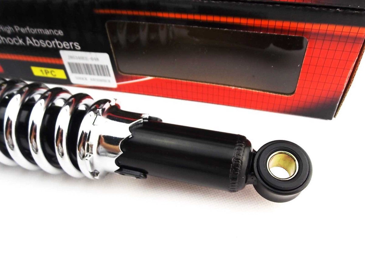 CAN-AM TNT MX2 250 340mm JBS BLACK/CHROME REAR SHOCK ABSORBERS EYE