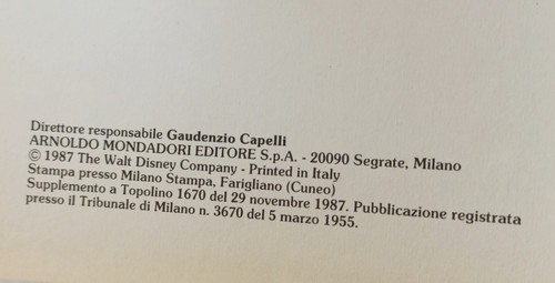 MAGICO NATALE Cartonato Disney prima edizione Mondadori 1987 !!!! - Picture 6 of 8