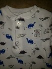 Just One You White Dinosaur One Piece Henley Bodysuit Long Sleeved 3 M 0-3 M — photo 2