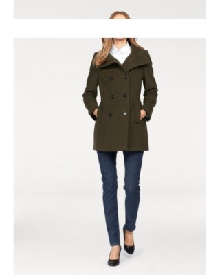 Wolljacke Caban Übergang Fuchs Schmitt Kaschmir tannengrün 38 40 42 46 48