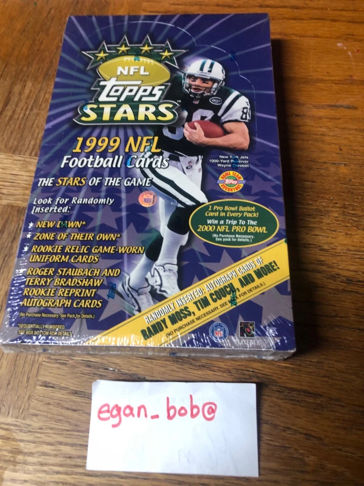 1999 Topps Stars Football HTA box. Randy Moss autograph - Image 4 of 4