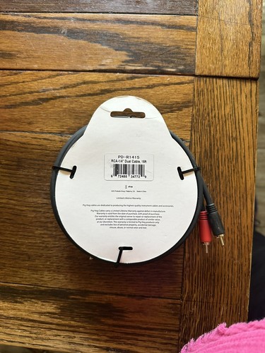 Pig Hog Solutions - RCA 1/4 in Dual Cable, PD-R1415 - Picture 2 of 3