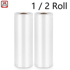 Paquete de 1/2 Rollos Bolsas Selladoras al Vacío 8X 196" Bolsa Selladora de Alimentos para Cocina Ahorrador de Alimentos
