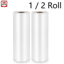1 / 2 Roll Pack Vacuum Sealer Bags 8X 196" Food Seal Bag For Kitchen Food Saver