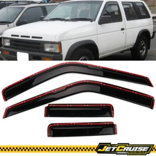 Fits 90-95 Nissan Pathfinder In Channel Acrylic Window Visors Rain Sun Guard 4PC
