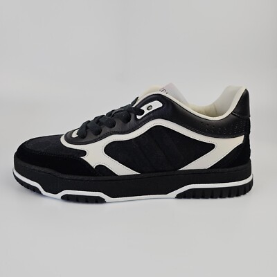 Gucci Black and Cream Athletic Shoes Gucci | Shoes | Gucci Black And Cream Sneakers With Red And  main image 3