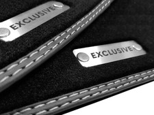 2 TLG Exclusive Logo Fußmatten für Mercedes A-Klasse W168 Bj.1997-2005 Velours