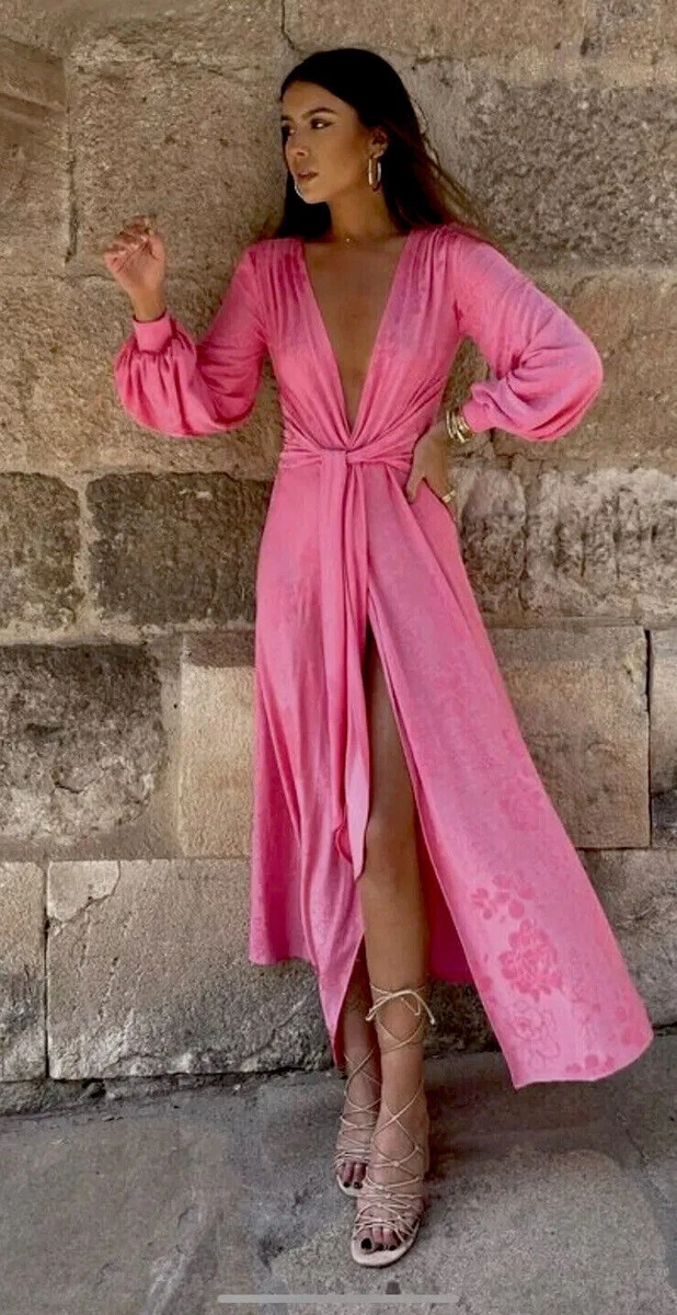 pink maxi dress