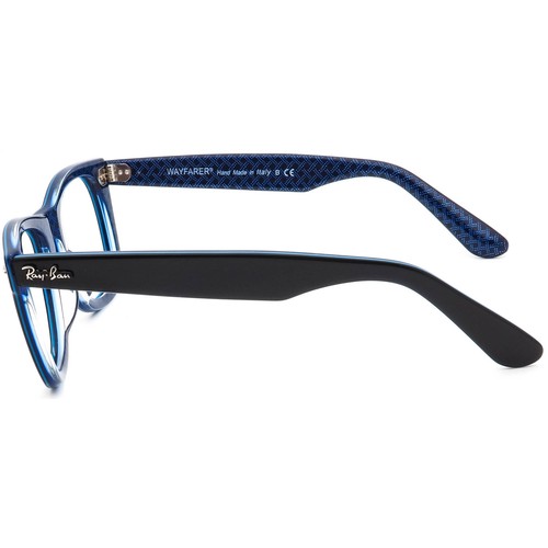 Gafas de sol Ray-Ban marco solo RB 2140 1000 Wayfarer negro/azul Italia 50 mm - Imagen 5 de 6
