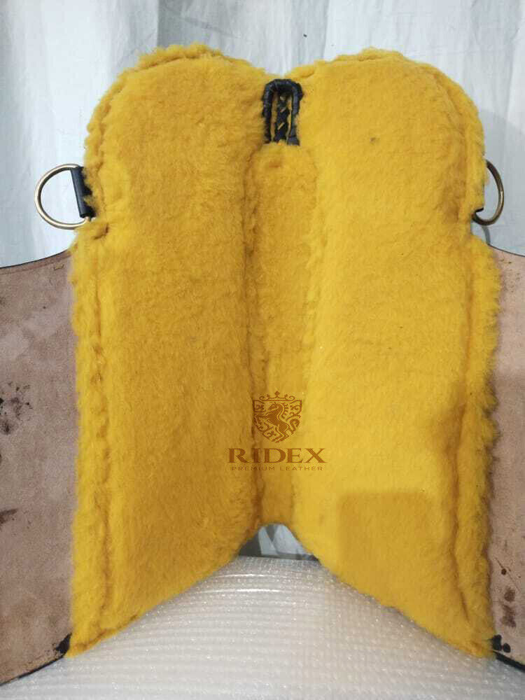 Australian Stock Leather Horse Tack Saddle With Tooling Carving All