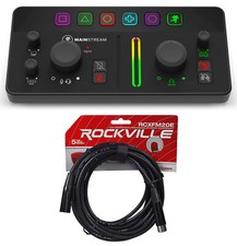 Mackie MainStream Bus Powered Live Streaming Interface w/HDMI/USB XLR Cable
