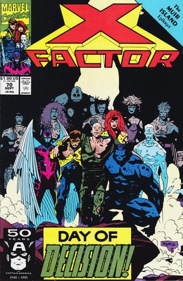 X-Factor (1986) #  70 (7.0-FVF) Muir Island Saga Epilogue, Mike Mignola cover...