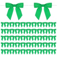 "50Er-Pack Satinband Twist Tie Schleifen 3,5\" Schleifen Twist Ties FüR Diy [GrüN]"