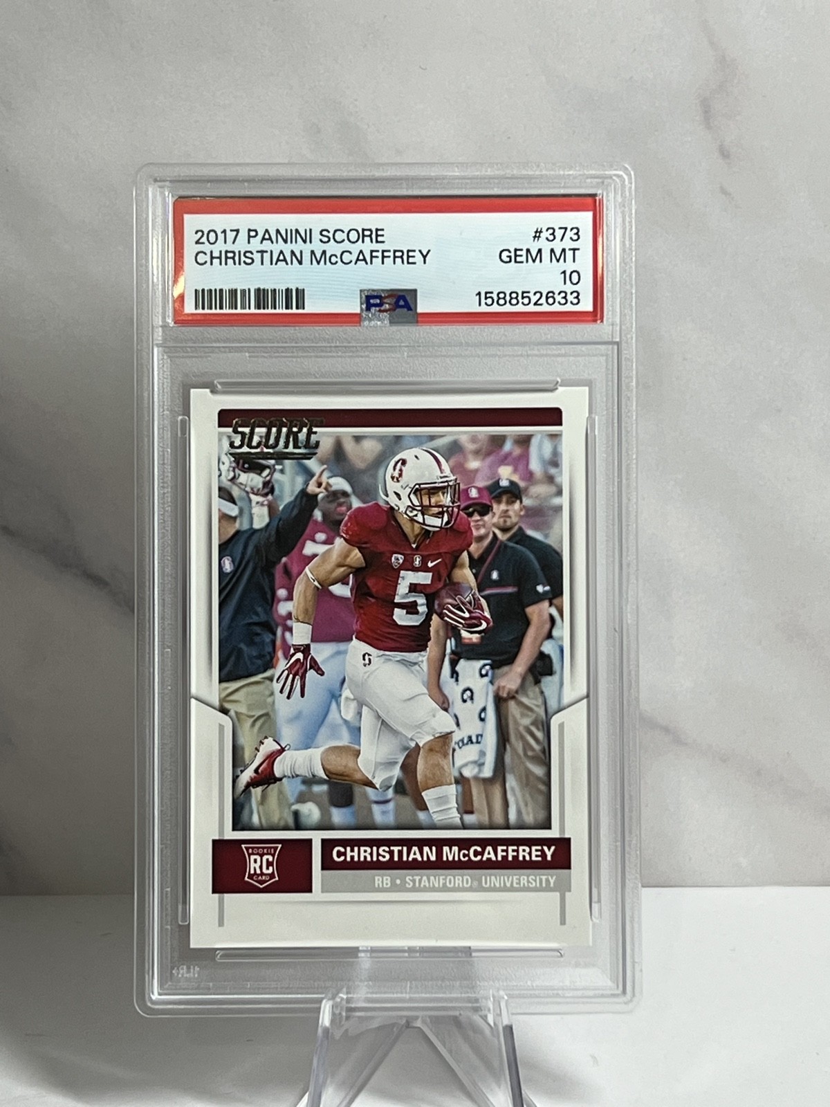 Christian McCaffrey Panini Score #373 Base