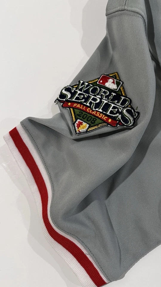 Shane Victorino 2009 Philadelphia Phillies World Series Men's Jersey Size-52 - Image 3 of 4