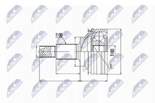 Gelenksatz Antriebswelle Vorderachse rechts für LEXUS GS IS II