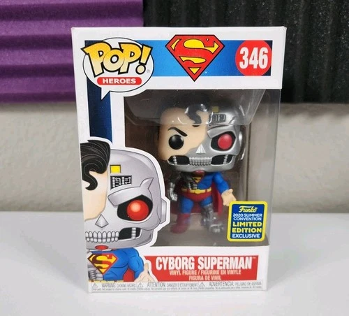 Funko Pop! DC Heroes CYBORG SUPERMAN 346 Con Exclusive SDCC 2020 Figure