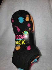 Womens 10-pack Mega Pack No Show Socks Fits Size 6-10