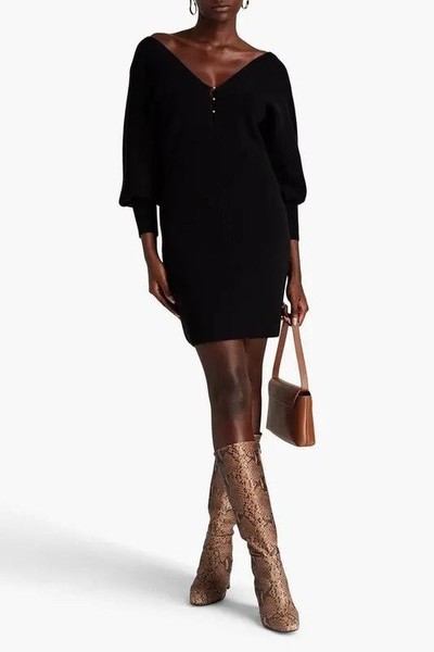 Women Ba&sh Dress Black Wool S
