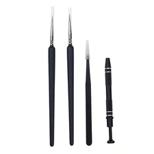 4Pcs Shaft Switch Lube Brush Clamp Tweezers Tool for Cherry Kailh MX Keyboard a