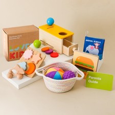 Montessori Toys for Babies 6-12 Months 6 in 1 Learning Educational Toys Set W...