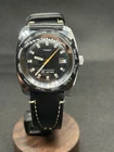 1974 Timex Skin Diver Vintage Diver Watch Black Dial World Time