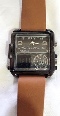men's digital and analog sports watch,Large Face Water Proof
