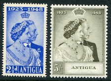 Antigua 1949 Silver Wedding 2�d & 5s SG 112 & 113 unmounted mint (cat. �26)