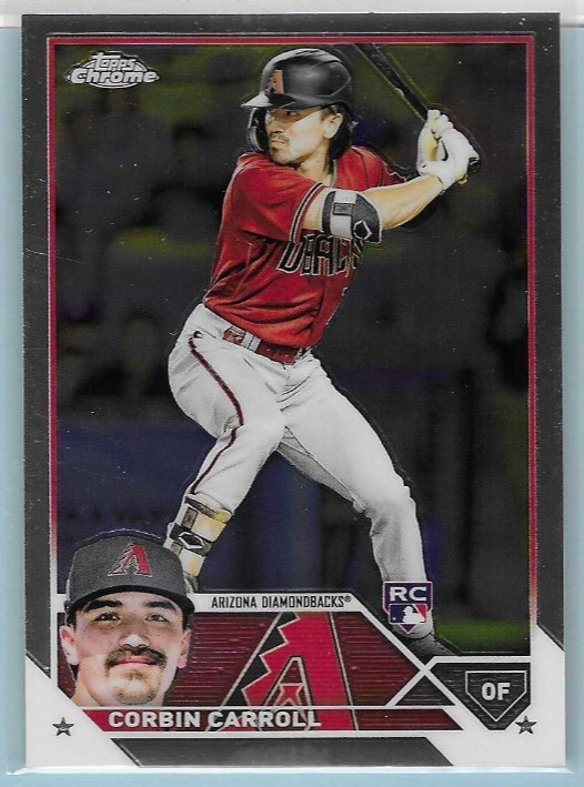 2023 Topps Chrome Corbin Carroll #95 RC ROOKIE CARD