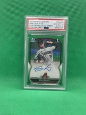 PSA 10 2023 Bowman Draft Grayson Hitt Auto /99 Green Autograph 1st Chrome CDA-GH