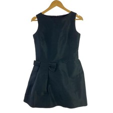 Red Valentino Polyester Back Zip Sleeveless Dress Size 40 Black Made in Hungary