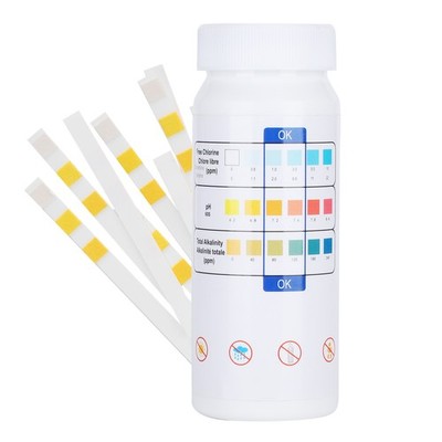 3in1 Water PH Test Paper Swimming Pool SPA Chlorine Test Strips Pool Cleaner SET