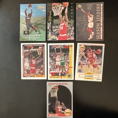 Hakeem Olajuwon Houston Rockets 7 Card Lot