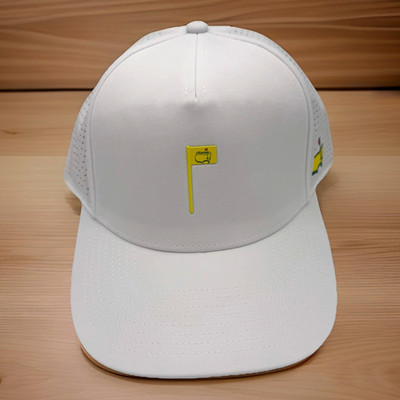 Masters ANGC American Needle Performance Tech Hat White Yellow Pin Flag NWT