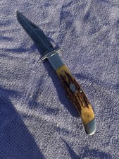 RARE KA-BAR SWING GUARD Folding Pocket Knife Patent 1923 Dog Head Logo STAG NICE