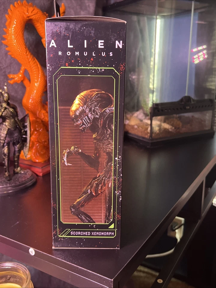 Neca Alien Romulus Ultimate Scorched Alien Xenomorph Action Figure - New 9” Tall - Image 2 of 4