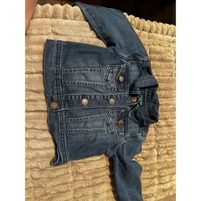 Genuine Kids from OshKosh Toddler Denim Trucker Jacket, Washed Blue, Size 2T