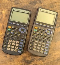 TEXAS INSTRUMENTS Graphing Calculators TI-83 Ti-83 Plus For Parts Untested 