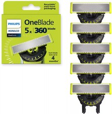 Philips Norelco - OneBlade 360 Blade Replacement Blades - Black