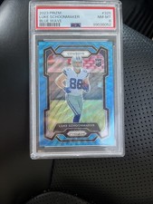 2023 Panini Prizm - Rookies Luke Schoonmaker #325 Blue Wave Prizm /199 (RC)