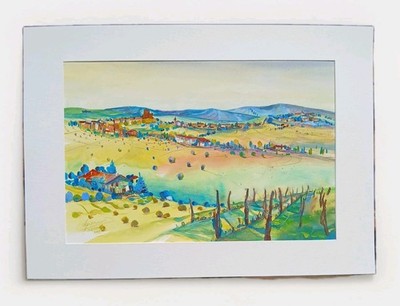  Piemonte  Original Aquarell von Bernhard Gerner   50×70 cm   Unikat