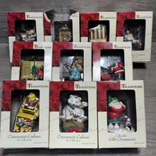 Lot Of 10 Christmas Traditions Ornament Gift Collectable Xmas Collection VTG