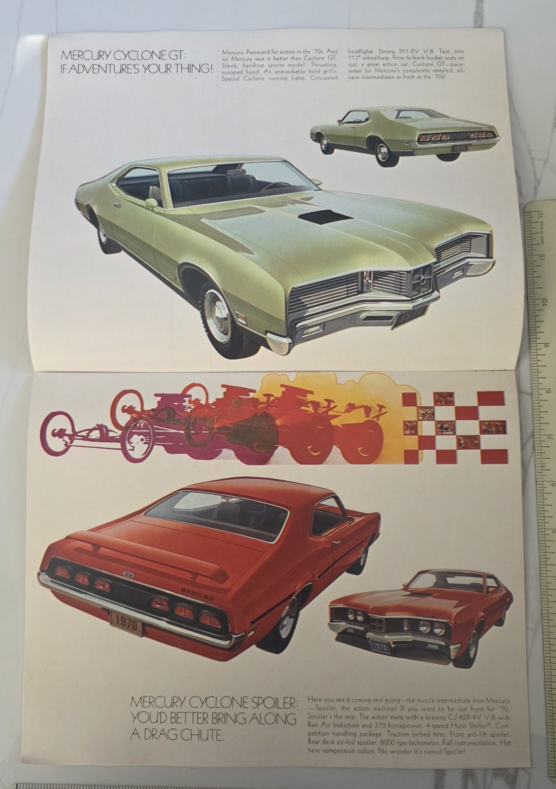 1970 Mercury BIG Sales Brochure Catalog Marquis Cyclone Cougar Montego Monterey thumbnail 7