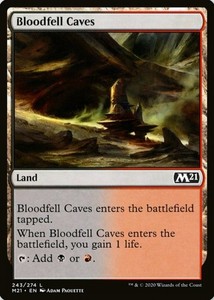 Bloodfell Caves #243 Core Set 2021 Magic: The Gathering