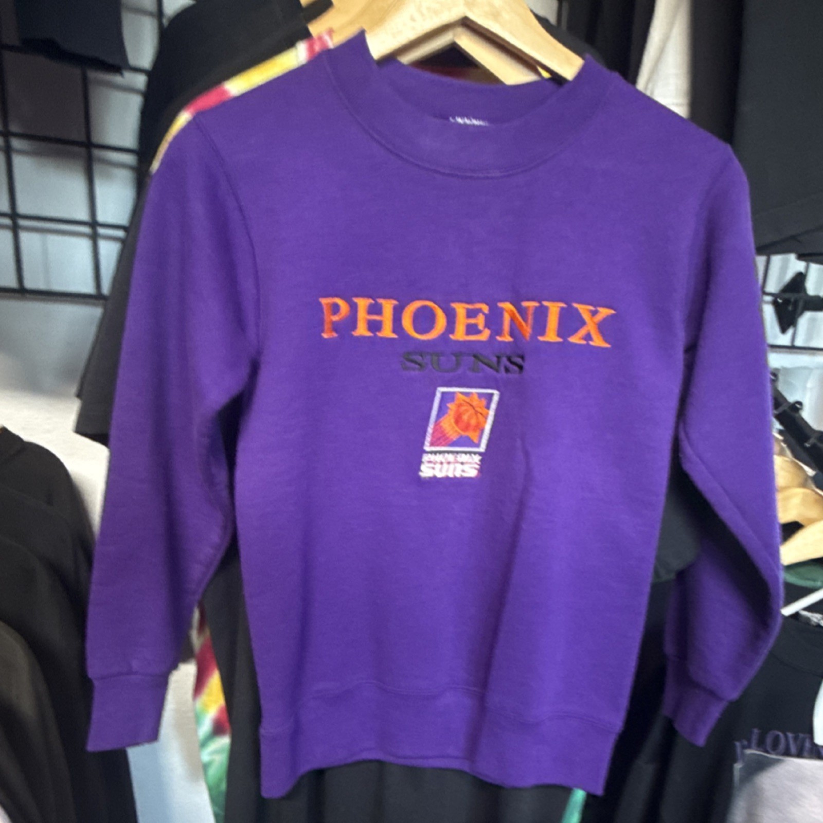 Salem Sportswear Phoenix Suns NBA Sudadera Cuello Redondo Púrpura Unisex Niños 10-12