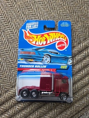 Hot Wheels Thunder Roller 1997 #483 Red Blackwall NIB VINTAGE