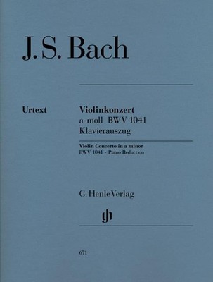 Concerto for Violin and Orchestra a minor BWV 1041 Piano reduction with solo par