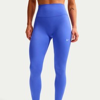 Nike Dri-Fit One High Rise Tight Damen Blau