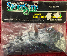 One pack Vintage "Softcraw" Salt Added Fish Baits. 1950's-60's? (B27)